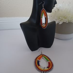 African Handmade beaded earrings